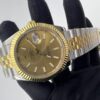 Top Replica Rolex Datejust 41mm Champagne Dial 18K Yellow Gold Fluted Bezel N2025802